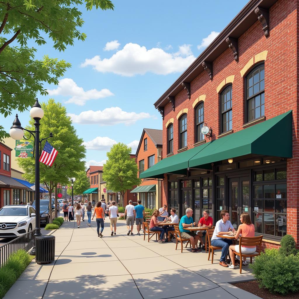 Thriving Neighborhood Scene Near 1900 West Morehead