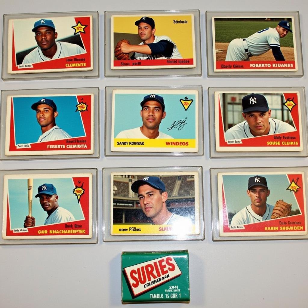 Vintage Baseball Bubble Gum Cards from the 1960s