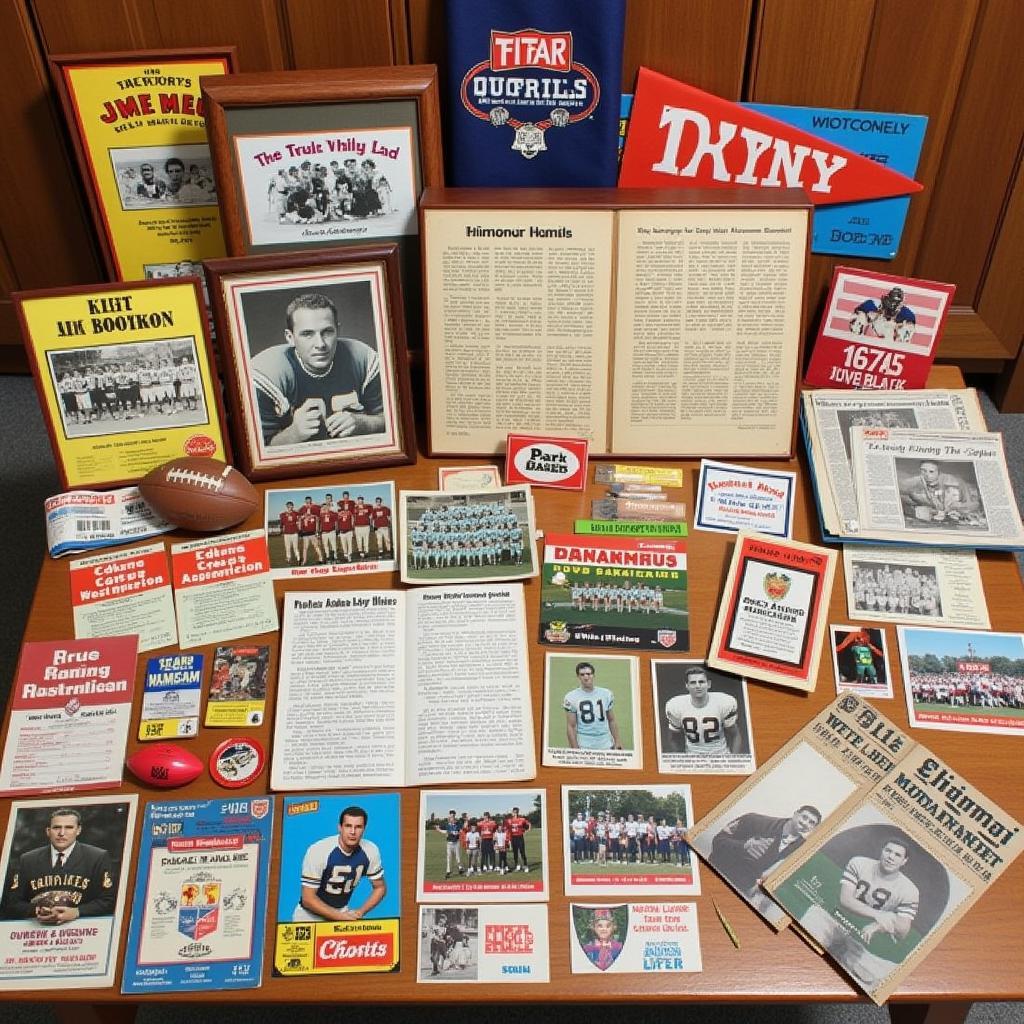 Vintage 1963 Football Memorabilia Collection