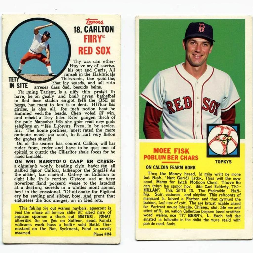 1972 Topps Carlton Fisk Rookie Card - Front View