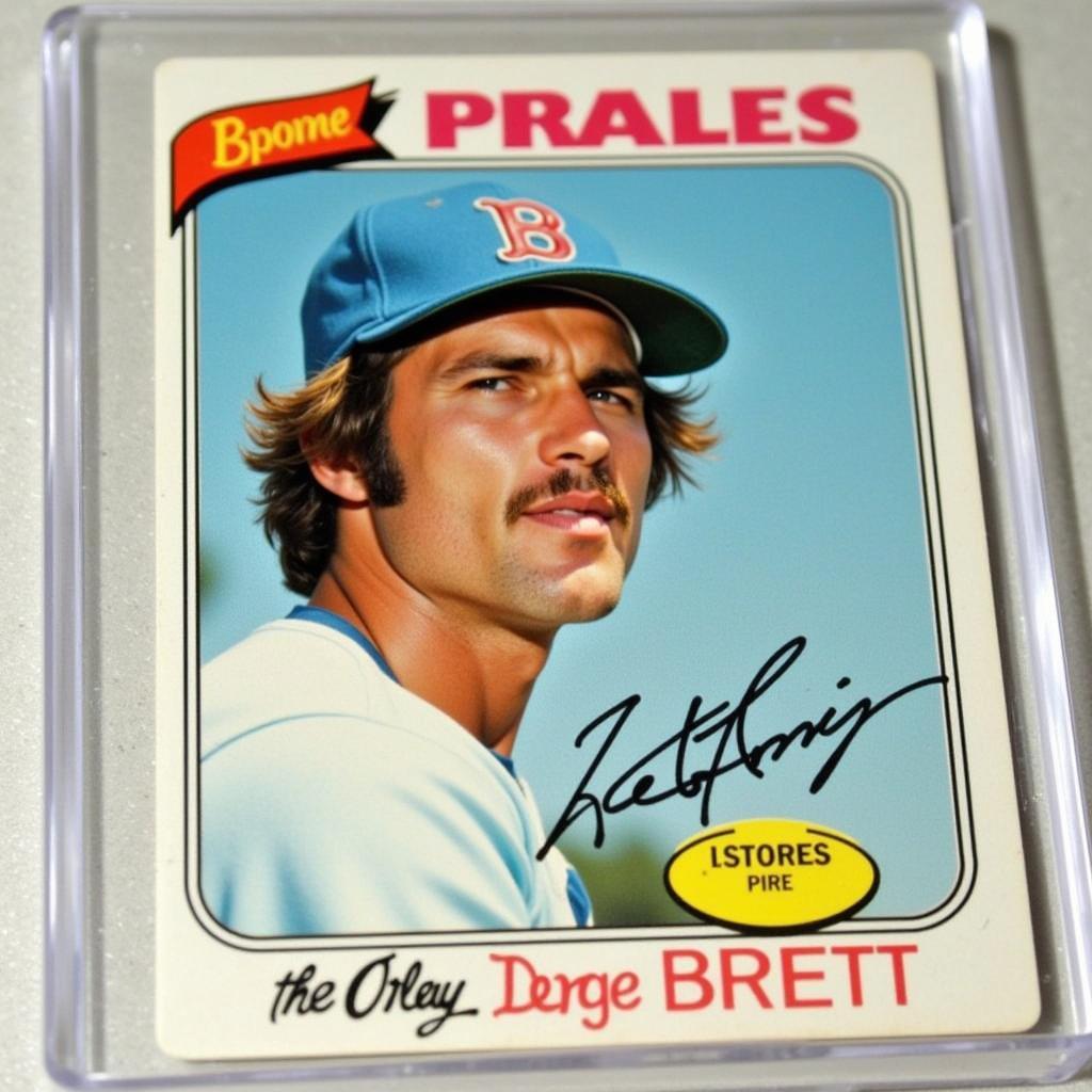 1976 Topps George Brett Rookie Card in Near Mint Condition