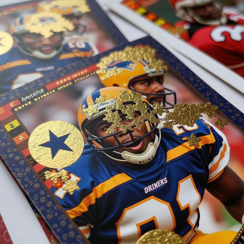 1993 Upper Deck Football Card Design: Gold Foil and Action Photography