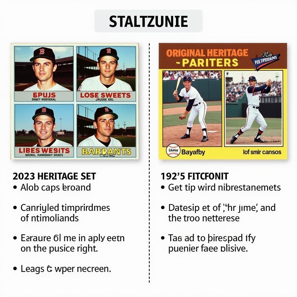 2023 Topps Heritage Set Design - Overview and Comparison with 1974 Topps