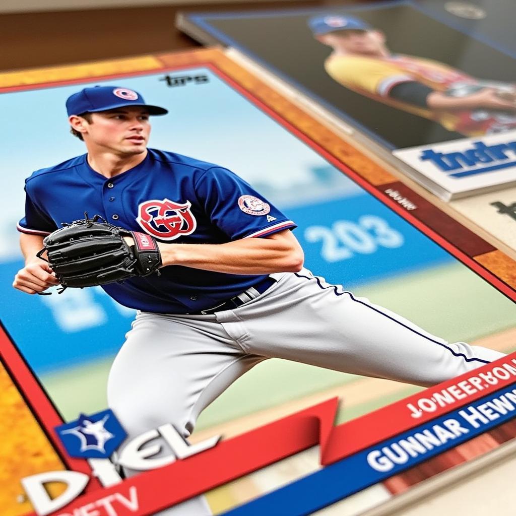 2024 Topps Series 2 Gunnar Henderson baseball card showcasing the dynamic design and player image.