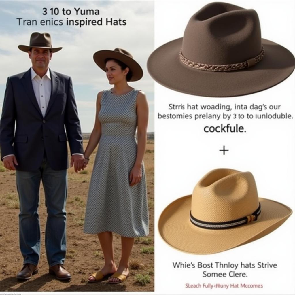 Modern fashion incorporating the 3 10 to Yuma hat style, demonstrating its versatility and contemporary appeal.