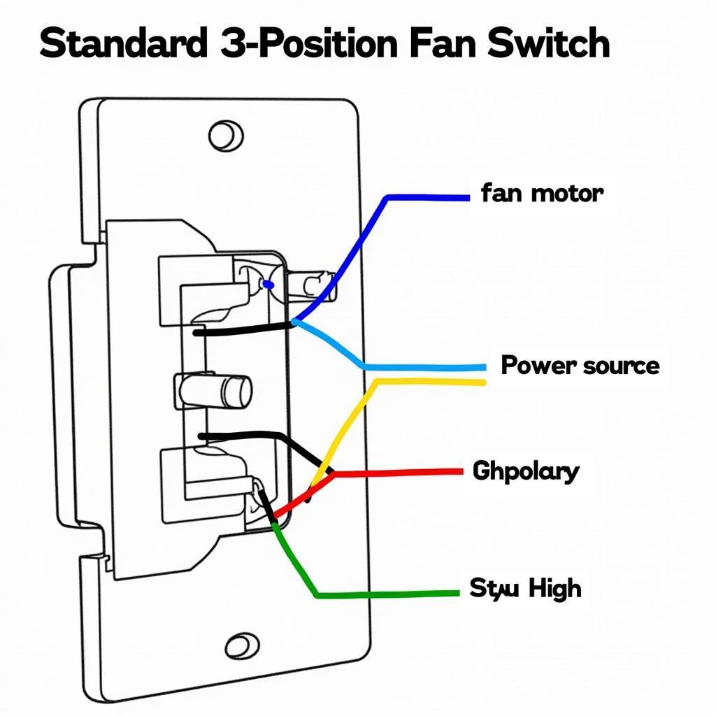 Wiring Diagram for a 3-Position Fan Switch