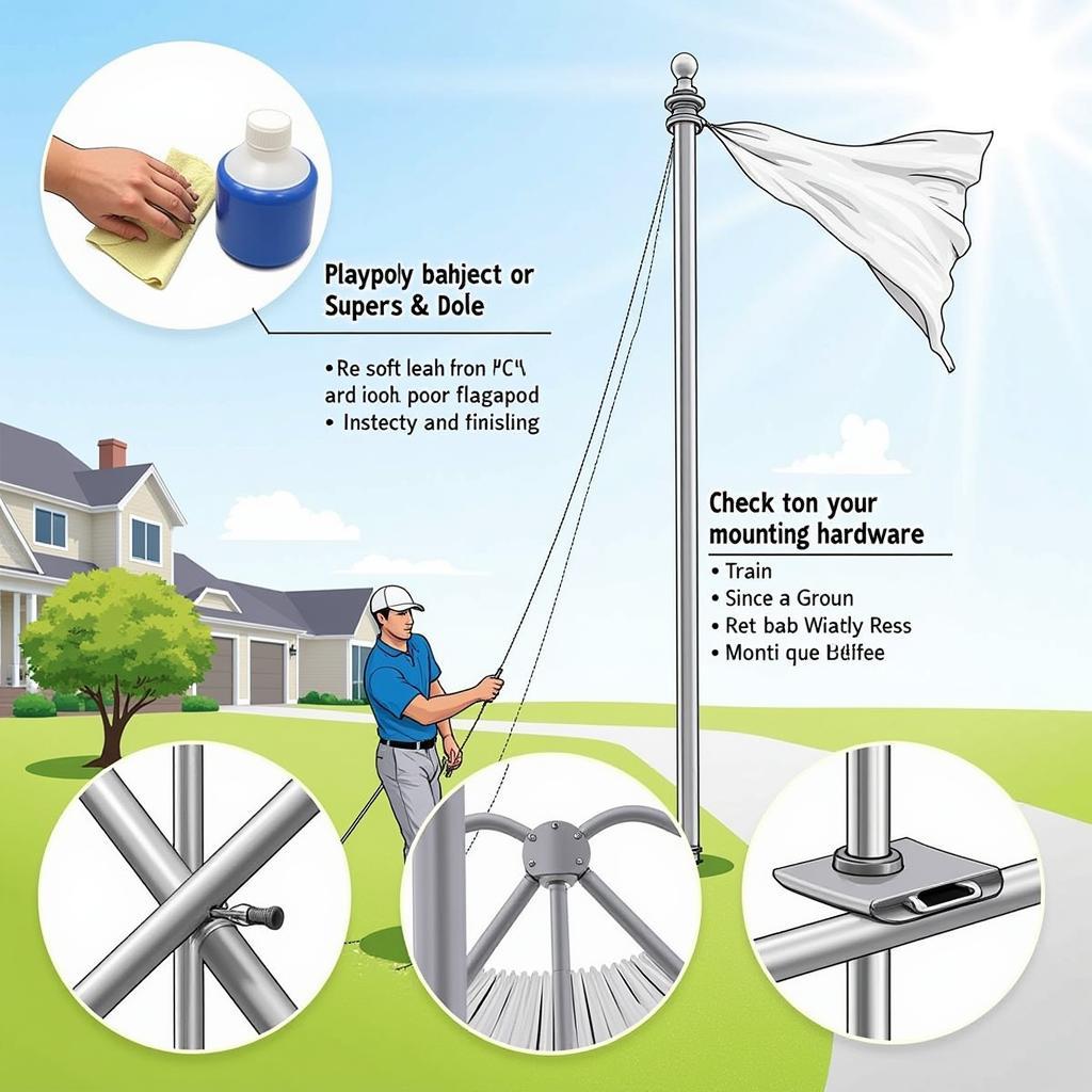 Essential Maintenance Tips for a 30-foot Aluminum Flagpole