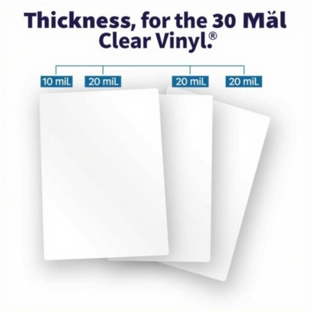 30 Mil Clear Vinyl Thickness Comparison with Other Vinyl Sheets