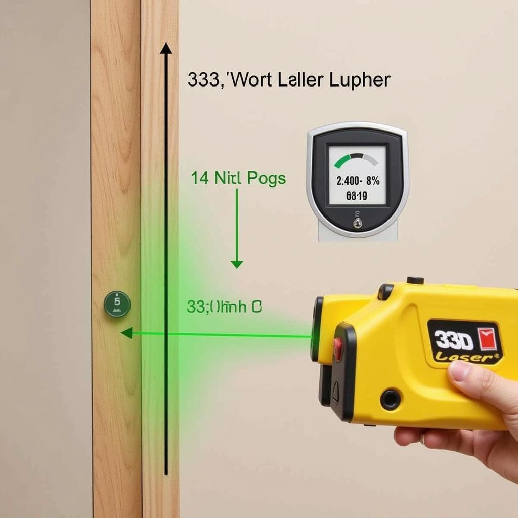 Using a Laser Measuring Tool for 333 Inches