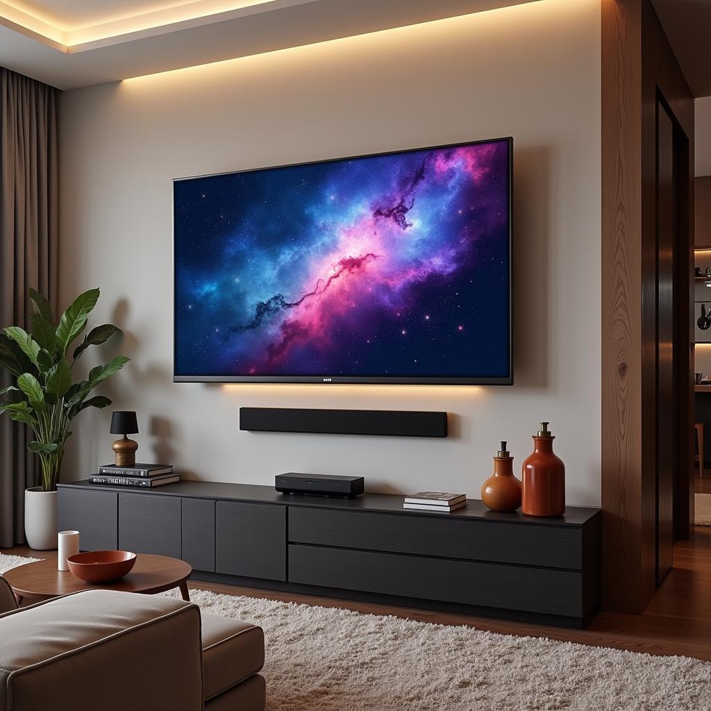 4K Televisor in a Modern Panama Living Room