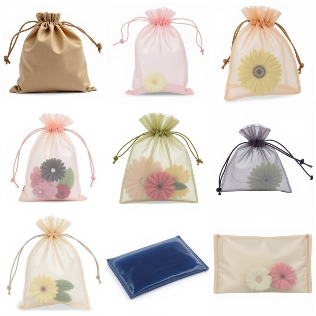 Various 5x7 bags for different purposes