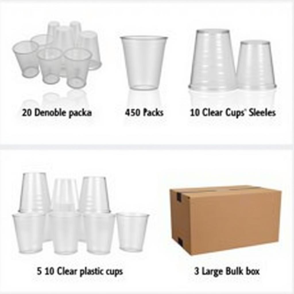 5 oz Clear Plastic Cups in Bulk Options