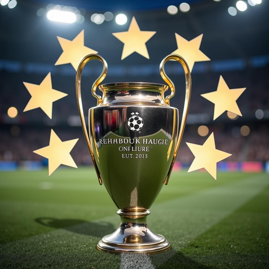 Champions League Trophy with 5 Stars