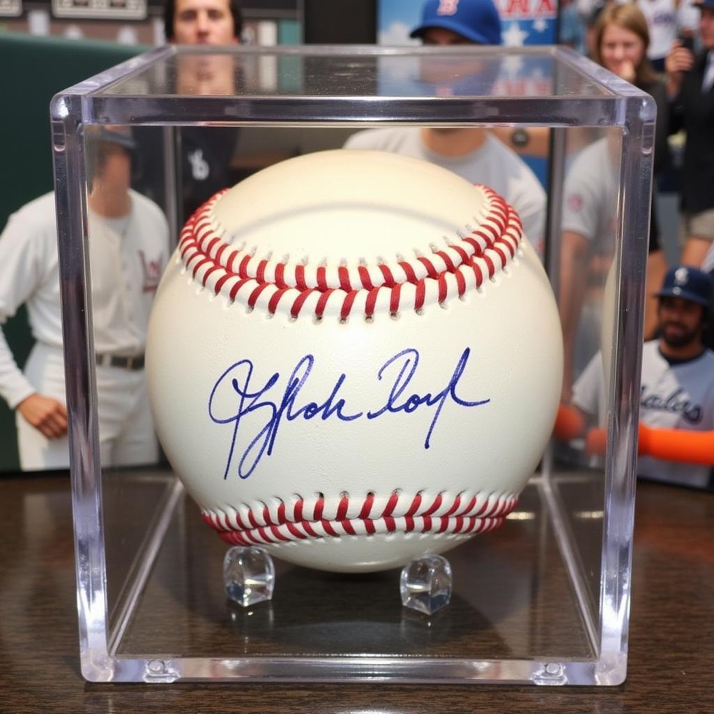 500 HR Club Signed Baseball Display Case