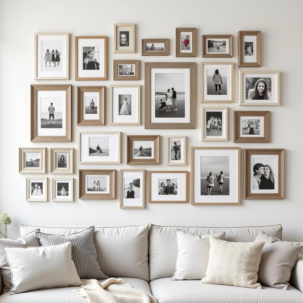 Gallery Wall with 5x7 Collage Frames