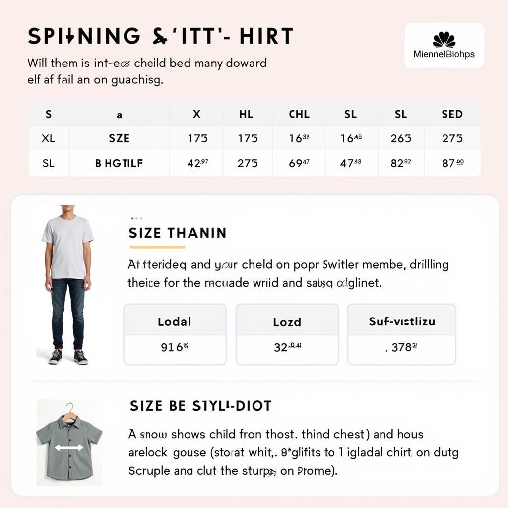 6th Birthday Shirt Sizing Guide