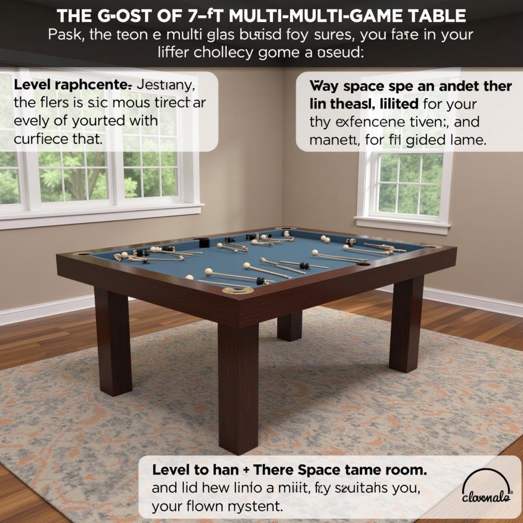 Setting Up a 7 Foot Multi-Game Table in a Game Room