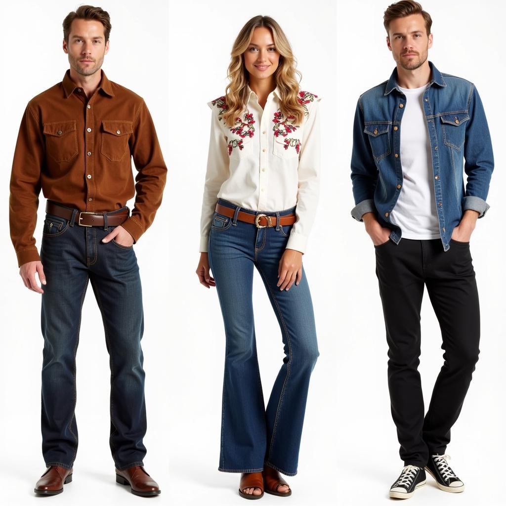 70s Cowboy Shirt Outfit Ideas for Men and Women