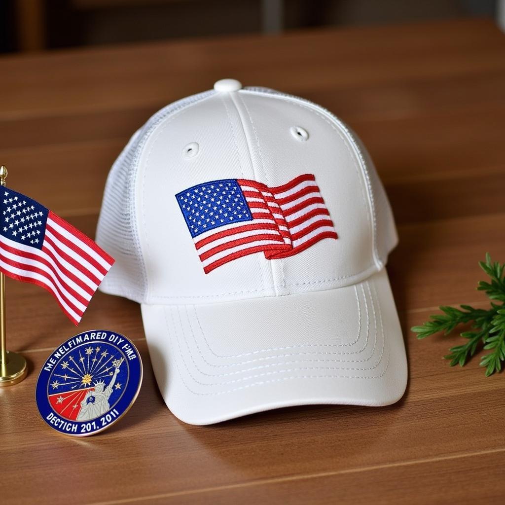 9/11 Remembrance Hat with American Flag