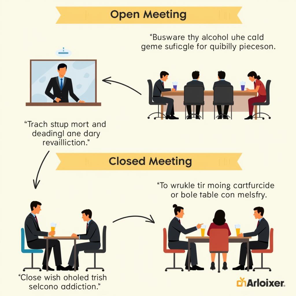 Different Types of AA Meetings in Gonzales: Open and Closed Meetings