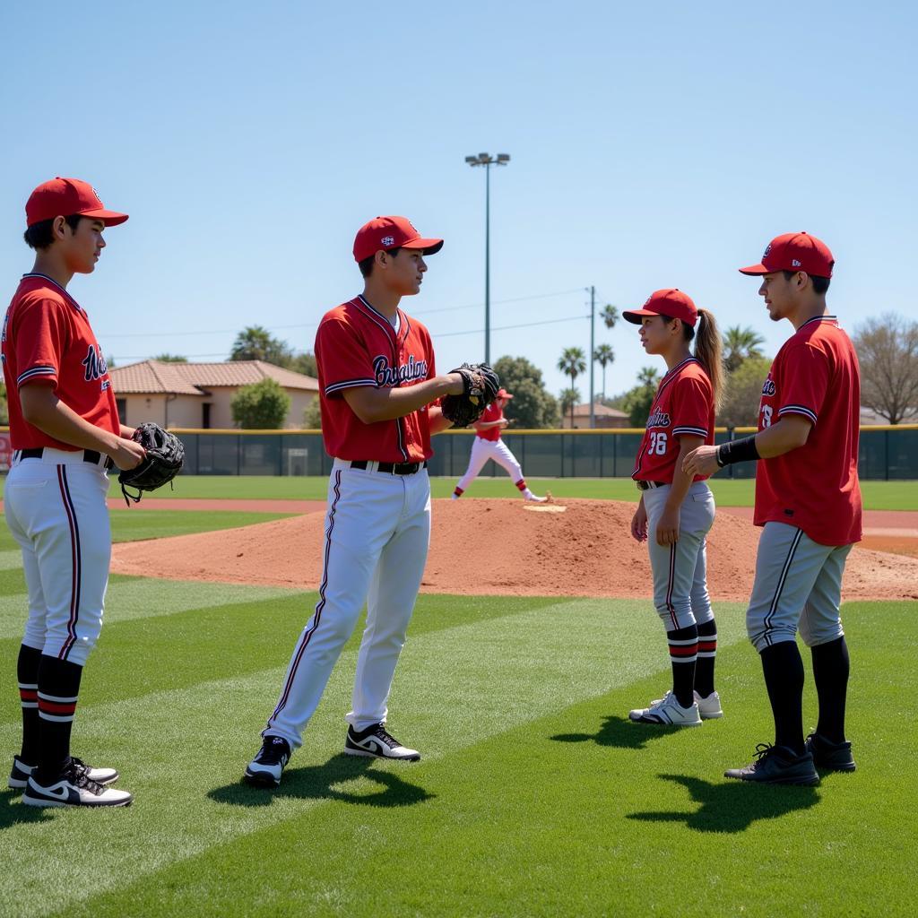 AAU Baseball Team Practice in San Clemente