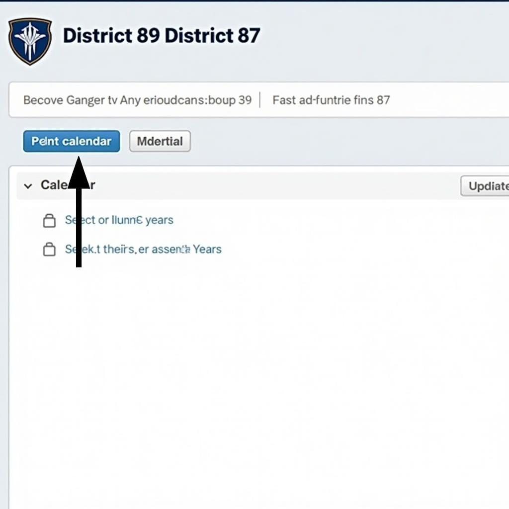 Accessing Archived District 87 Calendar 2021-22