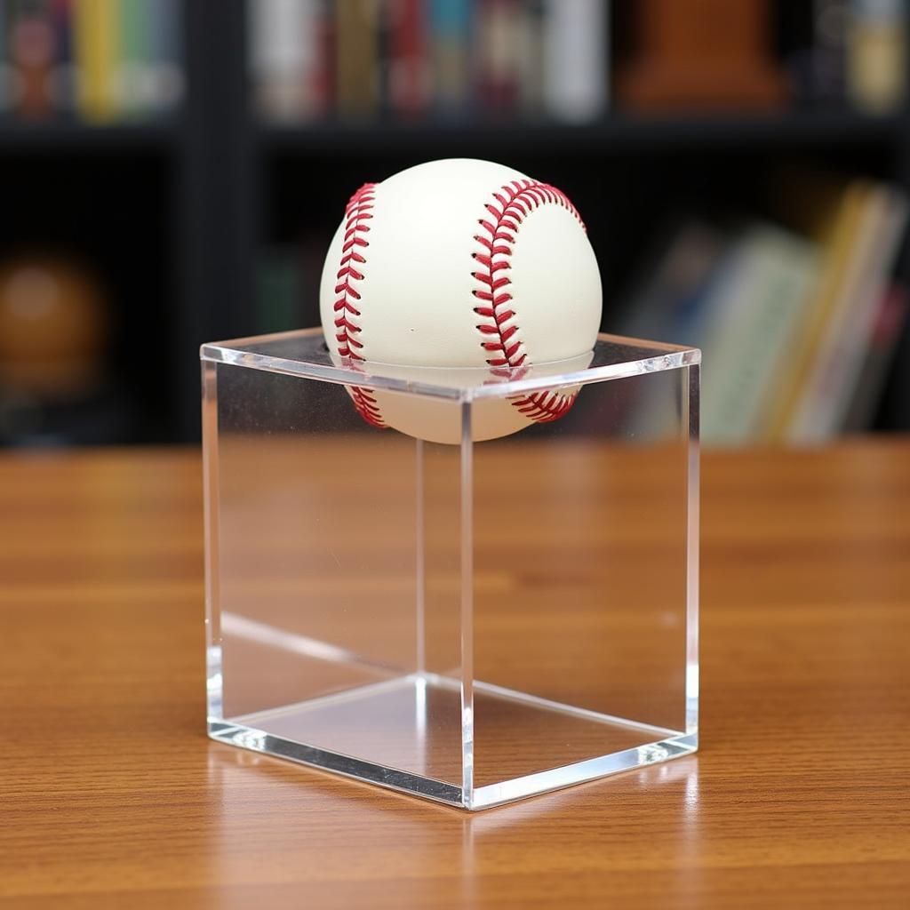 Clear Acrylic Baseball Holder Stand