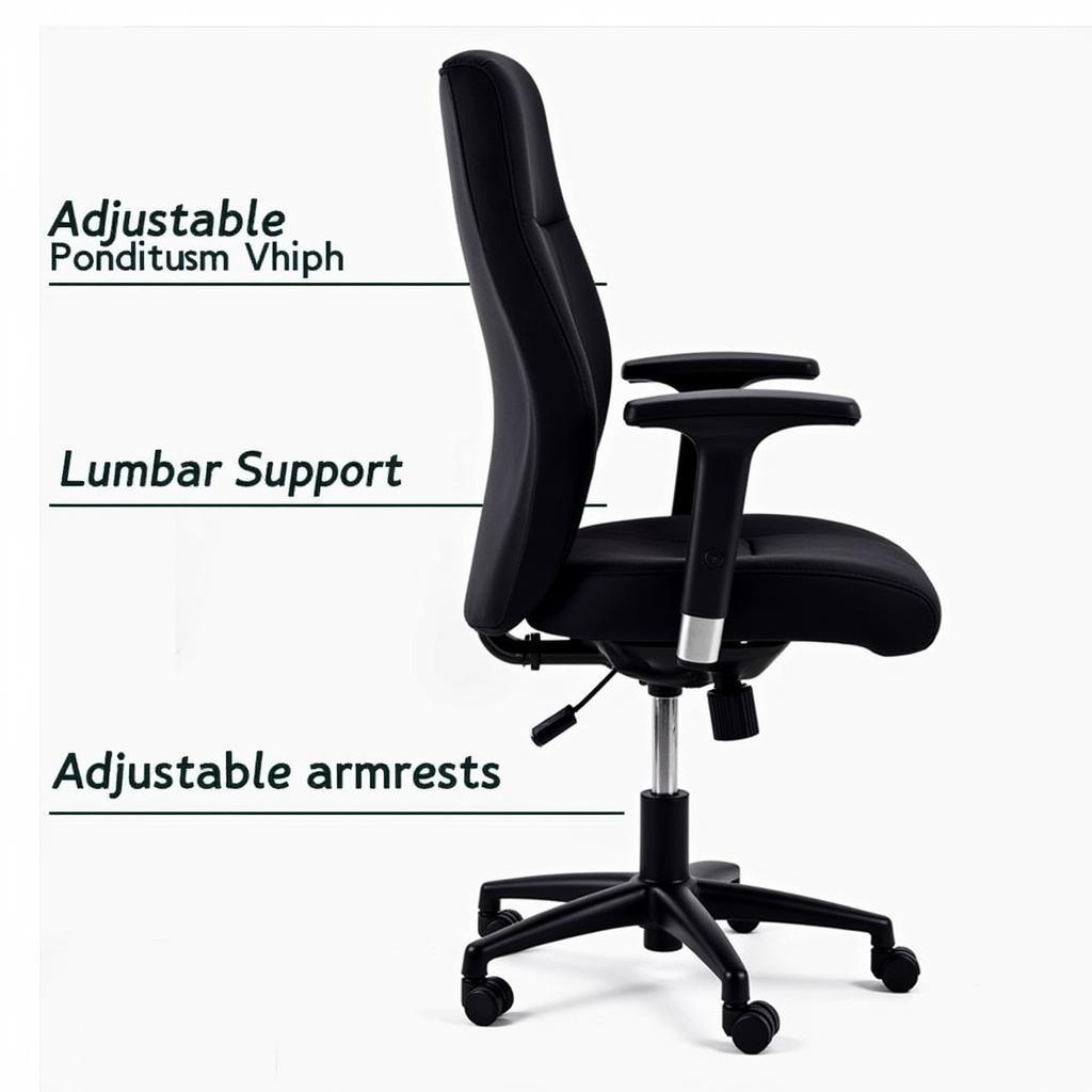 Adjustable Bank Teller Chair Features