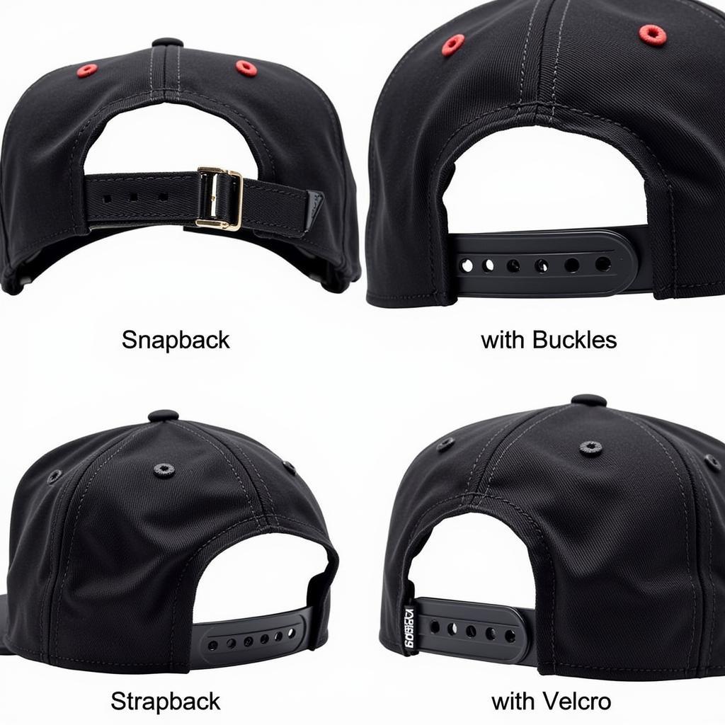 Adjustable Baseball Hat Back Options