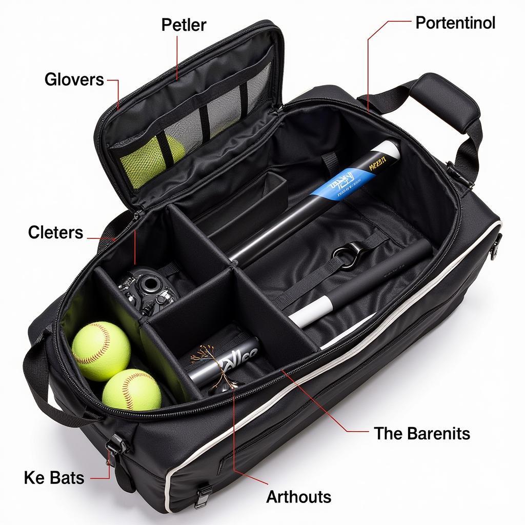 Adult Softball Bag Compartments and Organization Features