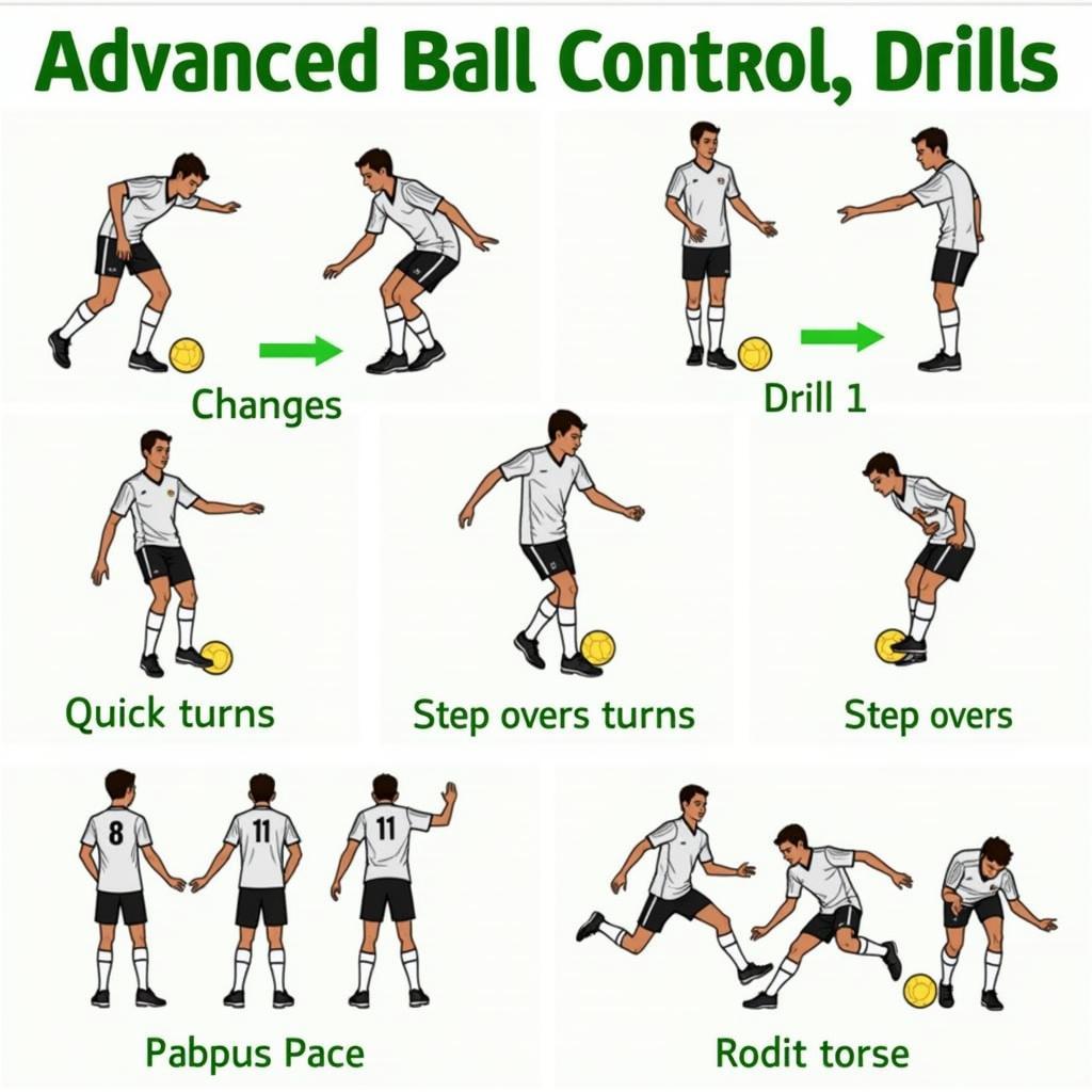 Advanced ball control exercises for improved agility and precision