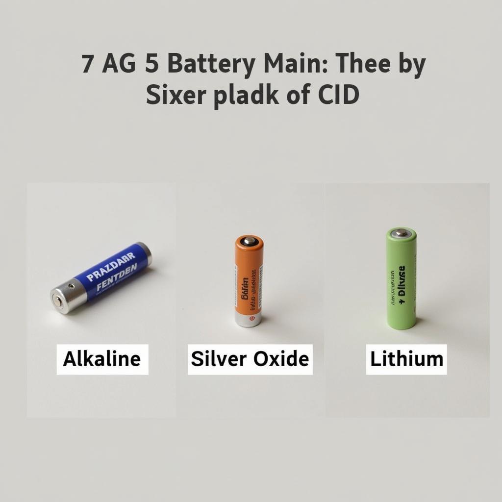 AG 5 Battery Types: Alkaline, Silver Oxide, and Lithium