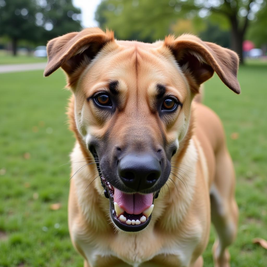 Aggressive dog displaying warning signs in Cincinnati