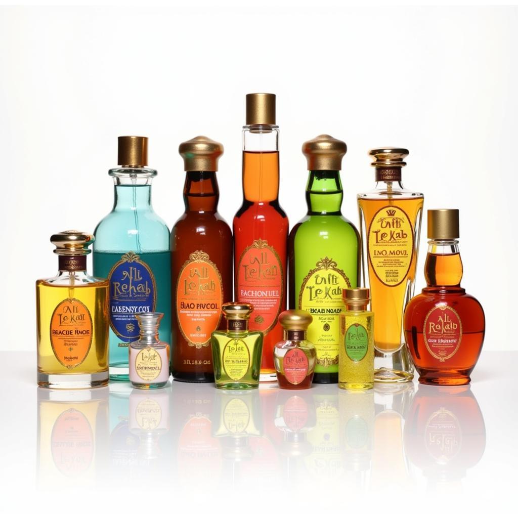 Variety of Al Rehab Perfume Oil Bottles