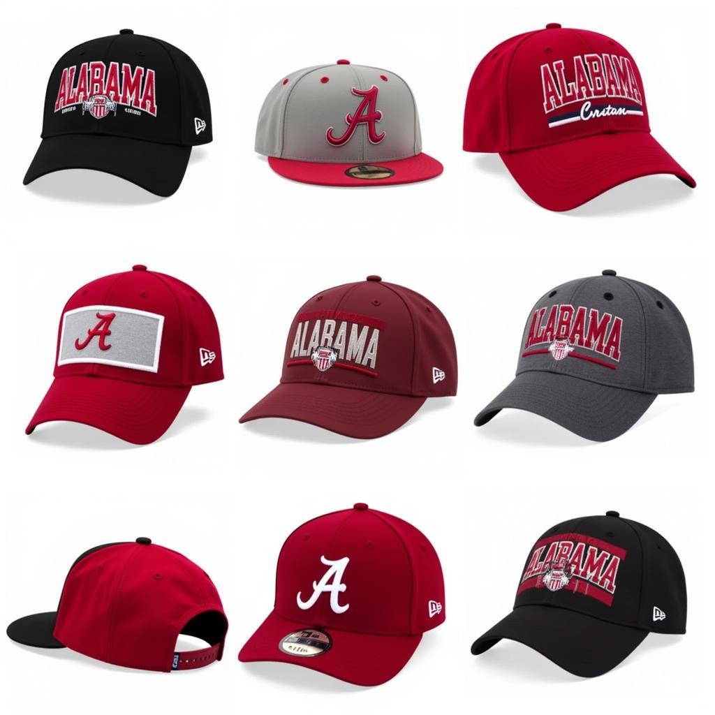 Different Styles of Alabama The Game Hats