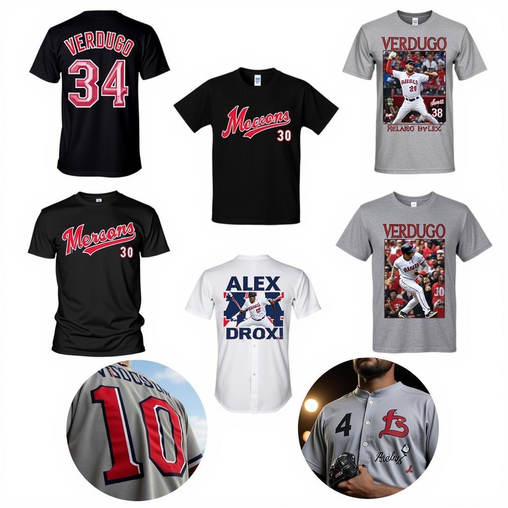 Alex Verdugo T-shirts from Different Online Retailers