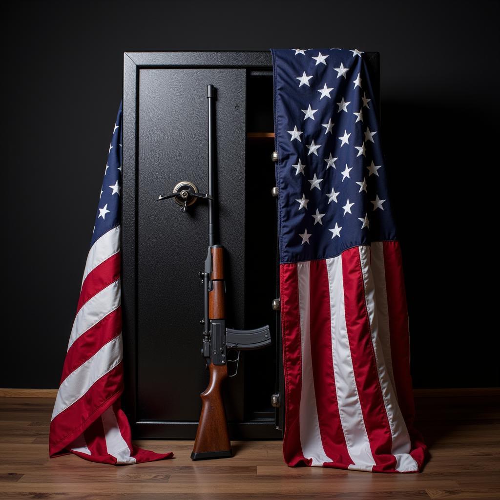 American Flag Gun Storage and Ethics