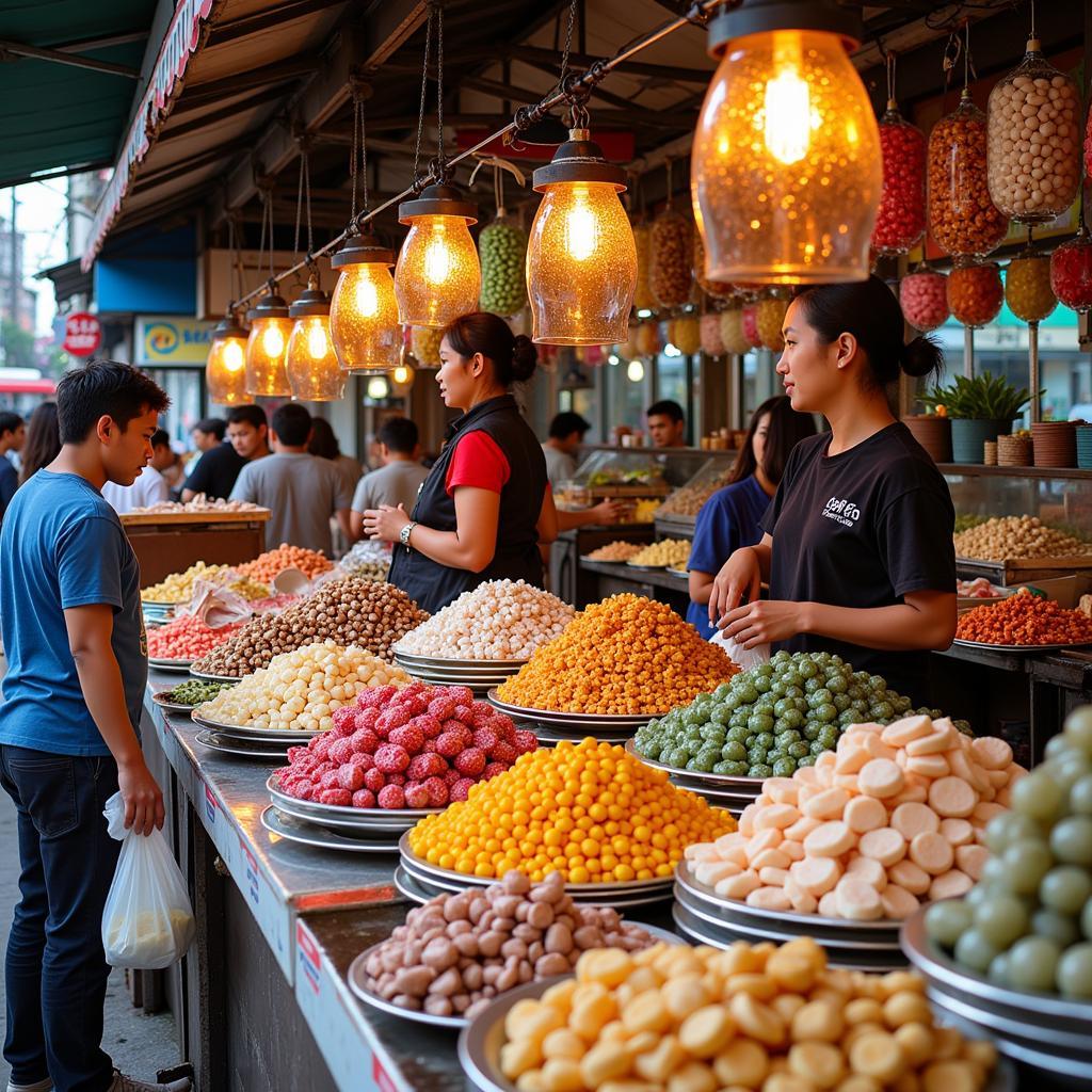 Angeles City Candy Bar Market Scene