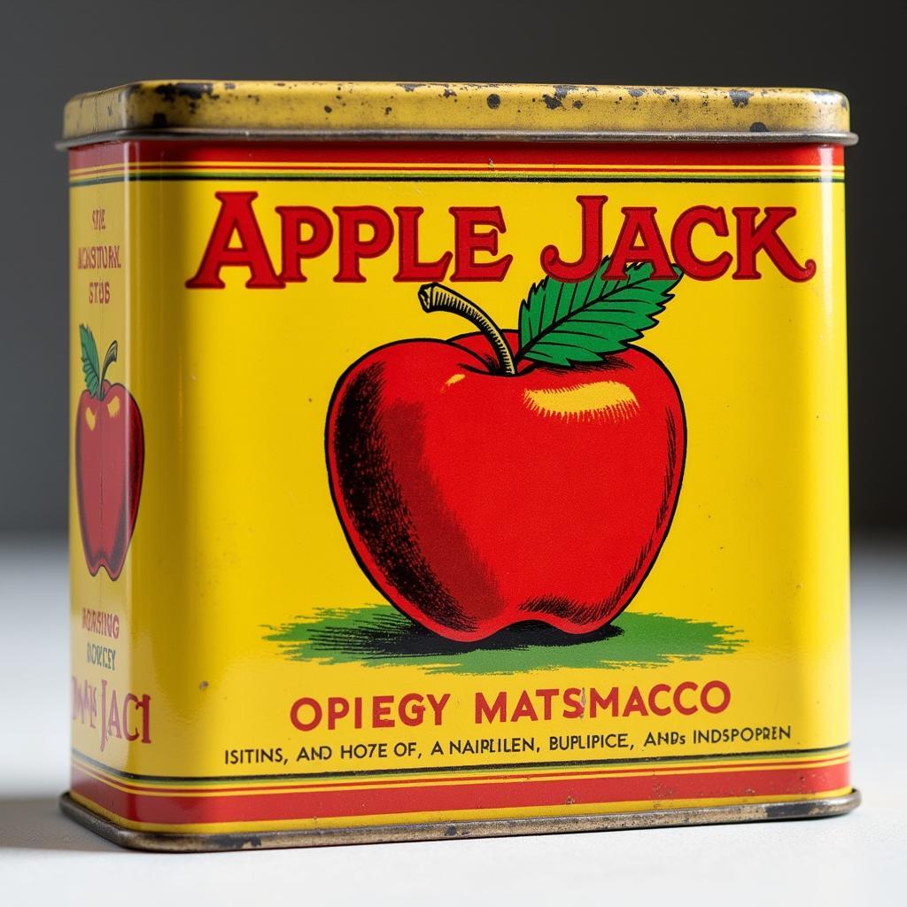 Historical Apple Jack Chewing Tobacco Packaging