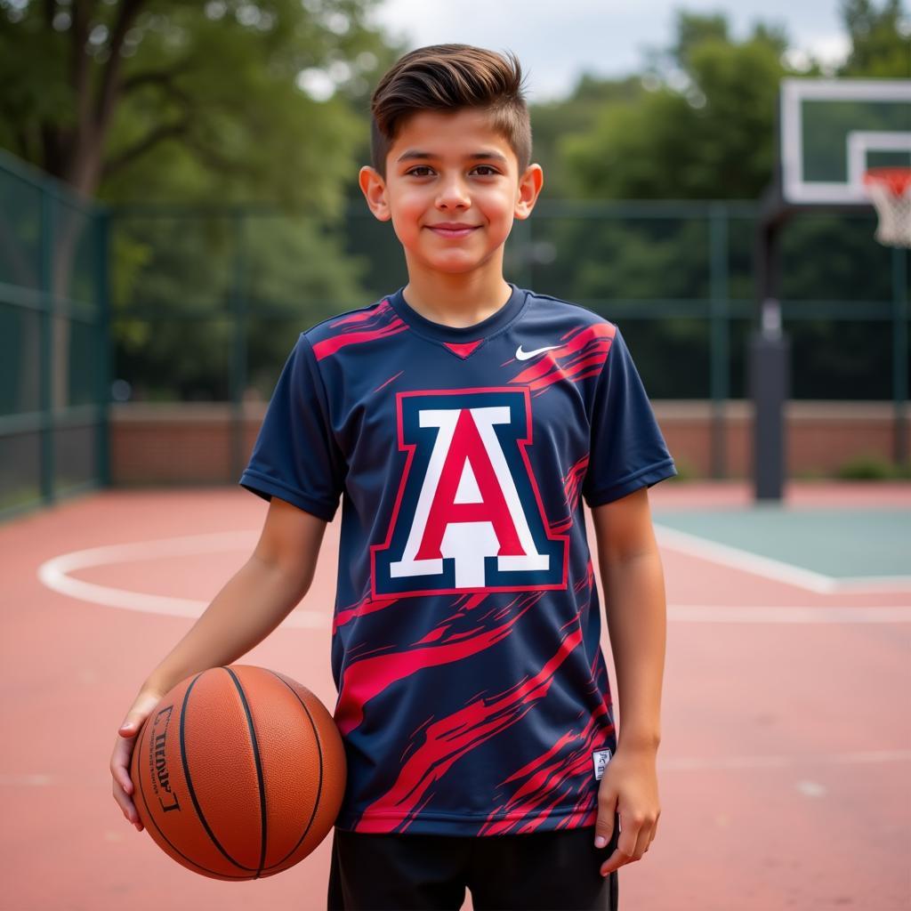 Modern Arizona Basketball Shirt Design