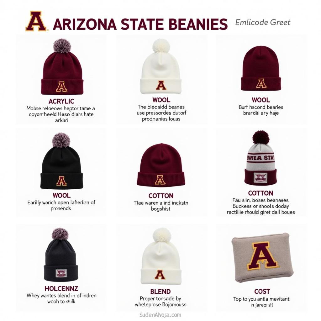 Arizona State Beanie Material Comparison