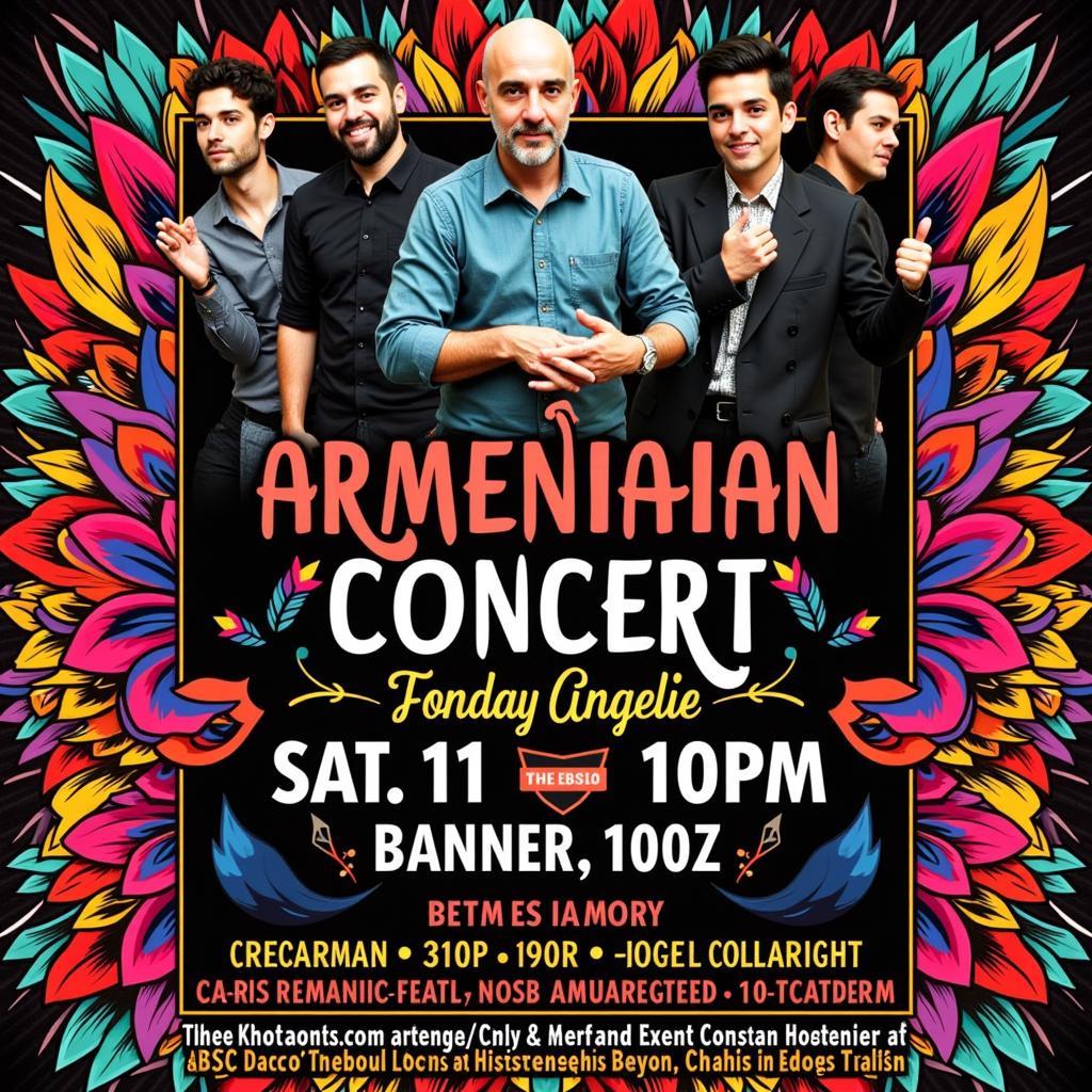 Armenian Concert Flyer in Los Angeles