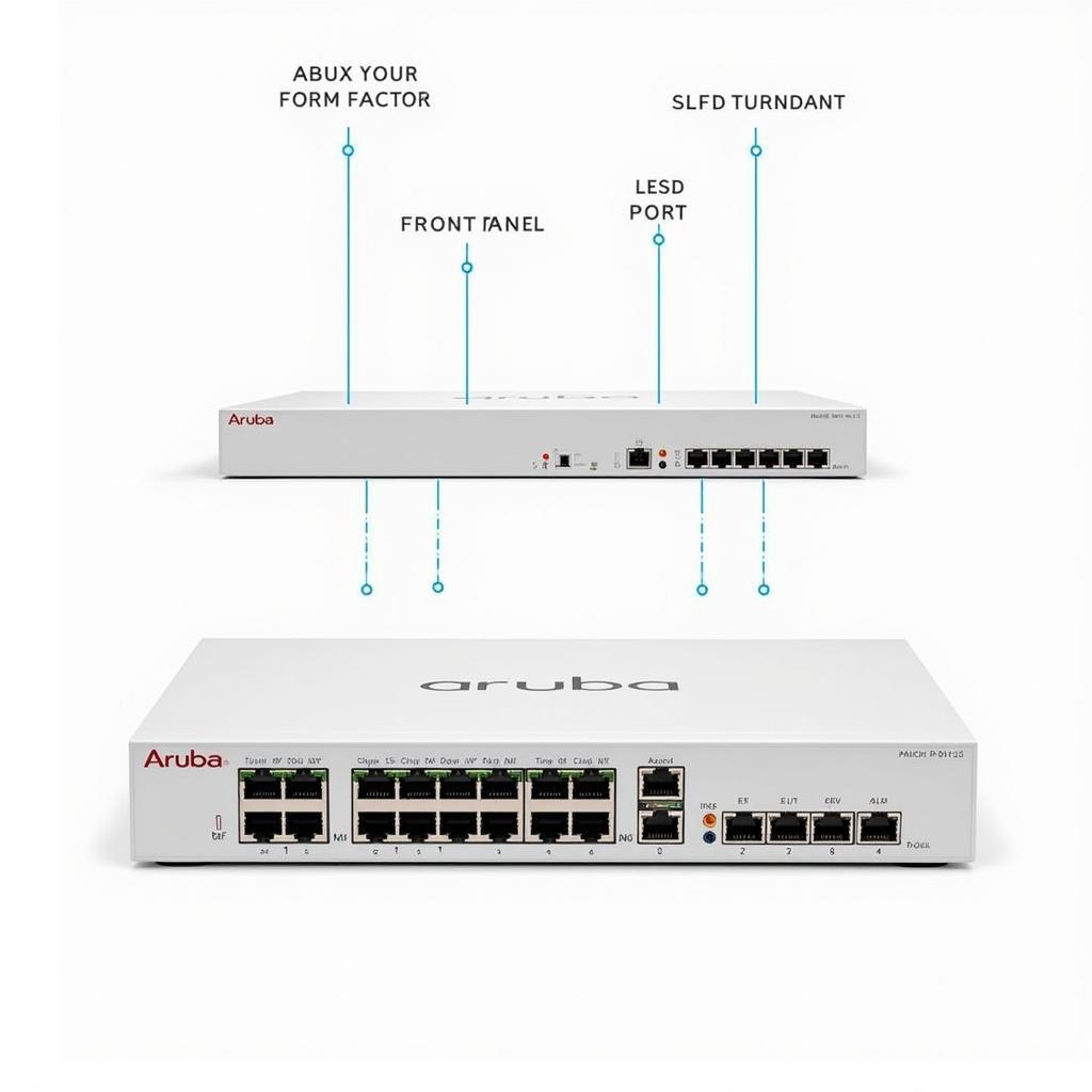 Aruba 48-POE Switch Front View