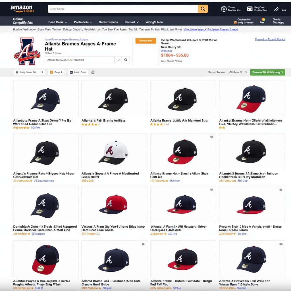 Online Retailers Selling Atlanta Braves A-Frame Hats