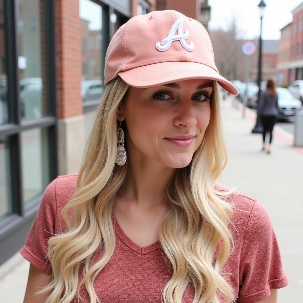 Atlanta Braves Peach Hat as a Fashion Statement