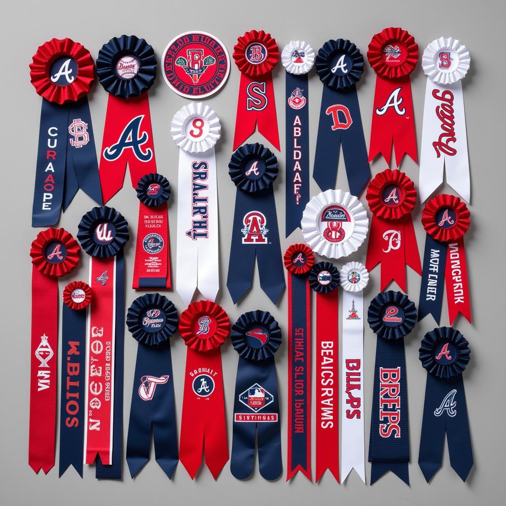 Collection of Atlanta Braves Ribbons