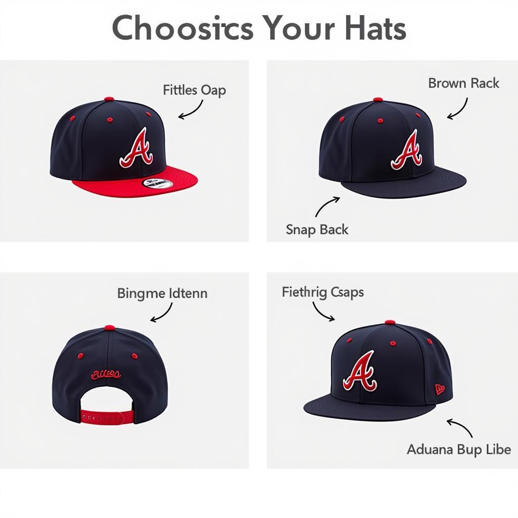 Atlanta Braves Richardson Hat Styles - Fitted, Snapback, and Adjustable Options