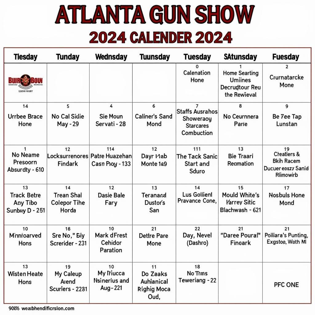 Atlanta Gun Show Calendar 2024