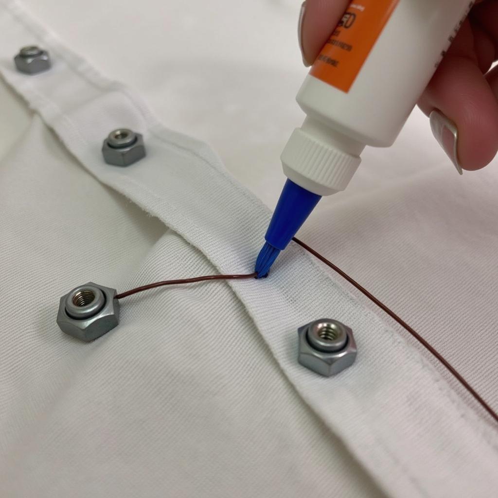 Attaching Nuts and Bolts to Fabric