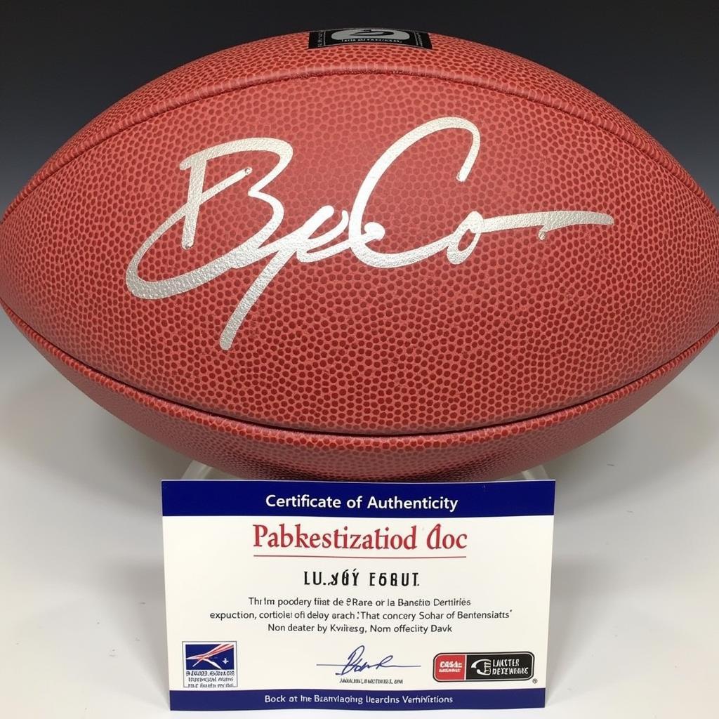 Authentic Blake Corum Autograph with Certificate of Authenticity